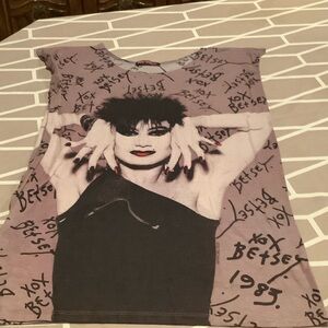 Betsey Johnson Graphic Tee - Black and Purple